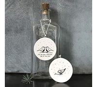 East of India: Flat porcelain bauble - Robins Most Wonderful Time