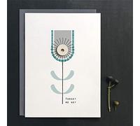 East of India Forget Me Not Friendship Card | Sympathy Friend Card | Thank You Friend Card | Greetings Card | Rustic Craft Card | Friendship Note