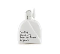 East Of India From Our House To Yours Ceramic House On Hill Inside Box Keepsake Gift Idea
