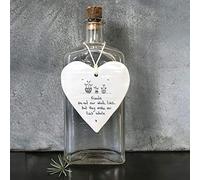 East Of India Hanging Heart Gift Friends make lives whole