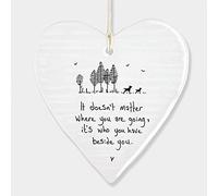 East Of India Hanging Heart Gift It doesn’t matter where you are going