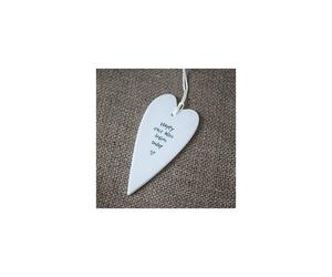 East of India Happy Ever After Begins today Ceramic Heart