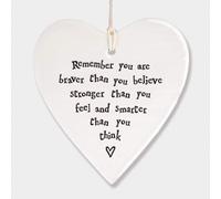 East of India Heart - Remember you are braver than you believe stronger than you feel and smarter than you think