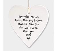 East of India Heart - Remember you are braver than you believe stronger than you feel and smarter than you think