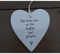 East of India Heart - This house runs on love laughter and prosecco