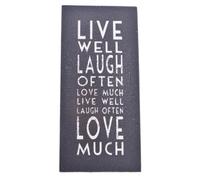 East of India Live Well Laugh Often Wooden Plaque