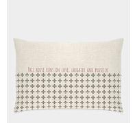 East of India Long Cushion-House Runs On Love,Prosecco