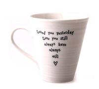 East of India Loved You Yesterday Porcelain Mug