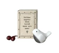 East of India Matchbox Gift, Robins Appear When Loved Ones Are Near