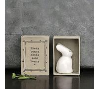 East of India: Matchbox Porcelain Bunny - Every Bunny