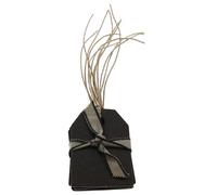 East of India Mini Luggage Tags - 6pk Black