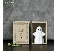 East of India MINI Matchbox Always here for boo Halloween Ghost, friendship gift, keepsake gift
