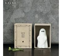 East of India MINI Matchbox Love you boo Halloween Ghost, friendship gift, keepsake gift