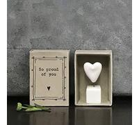 East of India MINI Matchbox 'So Proud of You' Porcelain Star | Small Gift for Friend | Letterbox Gift