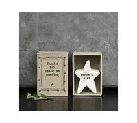 East of India MINI Matchbox Star Thank you for being so Amazing Keepsake Gift | Small gift for a friend, family or loved one | Letterbox Gift