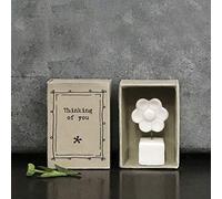 East of India MINI Matchbox Thinking of you Porcelain Keepsake Gift | Small gift for a loved one | Letterbox Gift