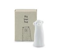 East of India Mini Porcelain Matchbox - Big Bear Hug: Adorable Keepsake Gift, Charming Porcelain Box with Heartwarming Message, Perfect for Expressing Love and Comfort