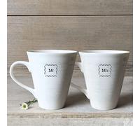 East of India Mr & Mrs Boxed Mug Set