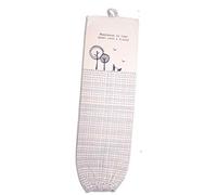 East of India PLASTIC CARRIER BAG STORAGE HOLDER STORE RECYCLE BAGS - Bag Tidy - Retro Vintage HAPPINESS IS TIME SPENT WITH A FRIEND Design