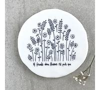East of India Porcelain Coaster 'If Friends Were Flowers I'd Pick you' | Friendship Keepsake Gift, Gift For Friends Family, Round Kitchen Coaster