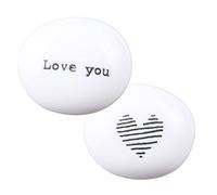 East of India Porcelain Pebble - Love You