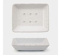 White Porcelain Soap Dish East of India Off White One Size