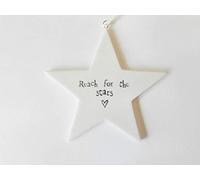 East of India Porcelain Star - Reach for the Stars