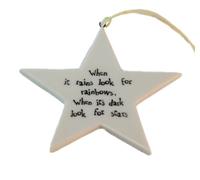 East of India Porcelain Star (When It Rains, It Looks For Rainbow) Multi-Coloured