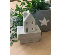 East of India: Porcelain Tea light Cover - House 4