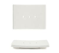 East of India Porcelain White Soap Dish