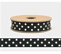 EAST OF INDIA Ribbon Black with White Spots 3MTS