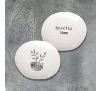 East Of India: Sentimental Porcelain Pebble: Special Mum