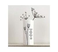 East of India Small Porcelain Vase Friends are like flowers they give you pleasure just by being there