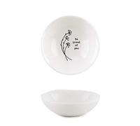 East of India Small White Ceramic So Proud of You Trinket Bowl Dish 6x6x2cm
