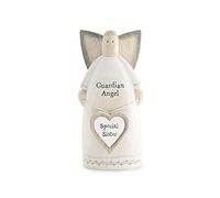 East Of India Special Sister Guardian Angel Wooden Sentimental Ornament Keepsake Gift Idea