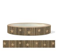 East of India TAPE Brown with Stars 50m Christmas Wrapping