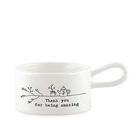 East of India Tea Light Holder Sentiments Friends (Thank You)