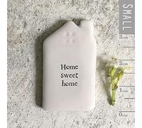 East of India Tiny Porcelain House Token With The Words Home Sweet Home, Gift Token, Porcelain Keepsake Gift, Tiny House, Keepsake House