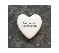 East of India White Heart Token - You'Re My Everything