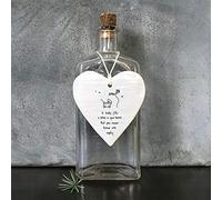 East of India Wobbly Heart A baby fills a place in your heart that you never knew was empty' Porcelain Keepsake Heart | New Baby Gift | Gift for New Parents | Mummy to be gift