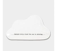 East of India: Wobbly Porcelain Dish - Behind every Cloud
