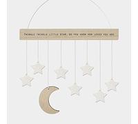 East of India: Wooden Moon and Stars Hanger - Twinkle