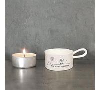 East of India You Are my Sunshine Handled Tea Light Holder, Grey