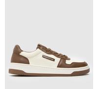 east pacific trade Court Trainers in White & Brown UK 7
