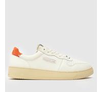 east pacific trade Court Trainers in White & Orange UK 11 (EU 45)