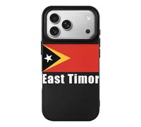 East Timor Flag Phone Case Compatible with iPhone 17 Air Pro Max Shockproof TPU Protective Cover