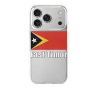 East Timor Flag Phone Case Compatible with iPhone 17 Air Pro Max Shockproof TPU Protective Cover