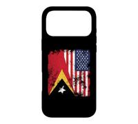 East Timor USA Flag Distressed - Half American Case for iPhone 17 Pro Max