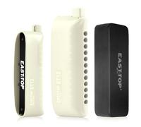 EAST TOP ET12 Chromatic Harmonica in Bb for Adults and Professionals with Unique Modern Design, Ivory Cover