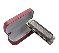 East top Harmonica,10 Holes Aluminum Comb Diatonic mouth organ, Harmonica Key of C for Adults, Professionals and Students PR020AL